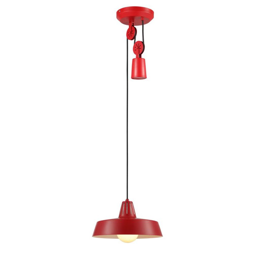 GoodHome Pendant Lamp Yarra E27, red