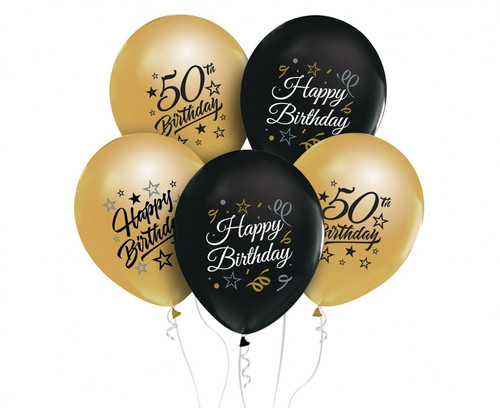 Balloons Happy Birthday 50pcs 5+