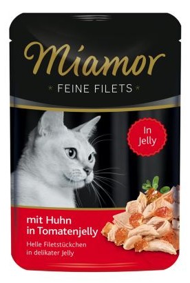 Miamor Feine Filets Saszetka Chicken in Tomato Jelly 100g