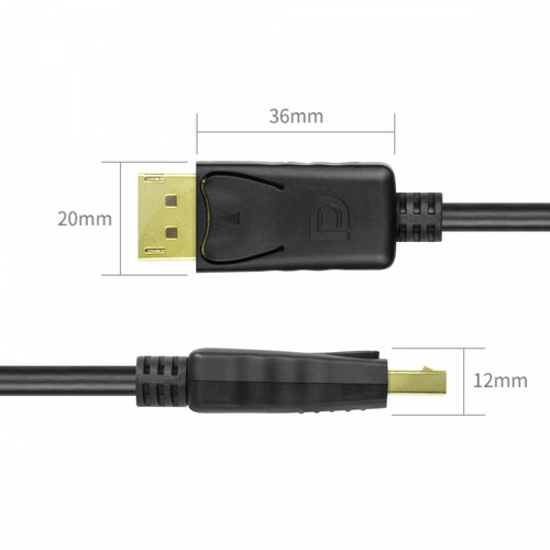 Unitek Cable DisplayPort M/M, 3,0m; Y-C609BK