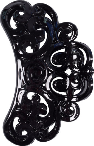 Top Choice Hair Clip, glossy black