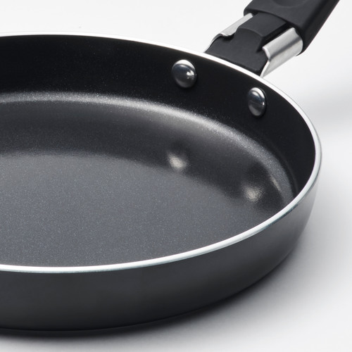 HEMLAGAD Frying pan, non-stick coating black, 17 cm