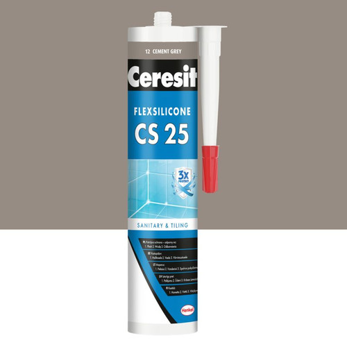 Ceresit Sanitary Flexsilicone CS 25 280ml cement grey