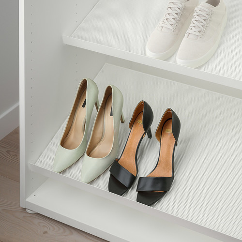 HJÄLPA Shoe shelf, white, 80x40 cm