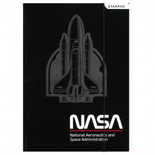 Folder with Elastic Band A4 NASA, 10pcs, random patterns