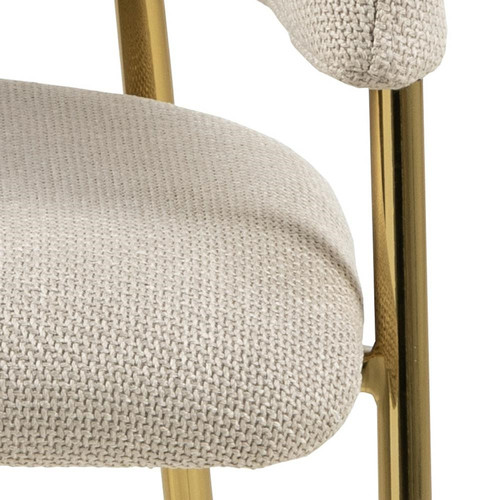 Chair Ann, beige-gold