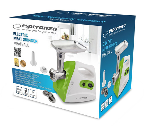 Esperanza Meat Grinder Meatball 600W, green