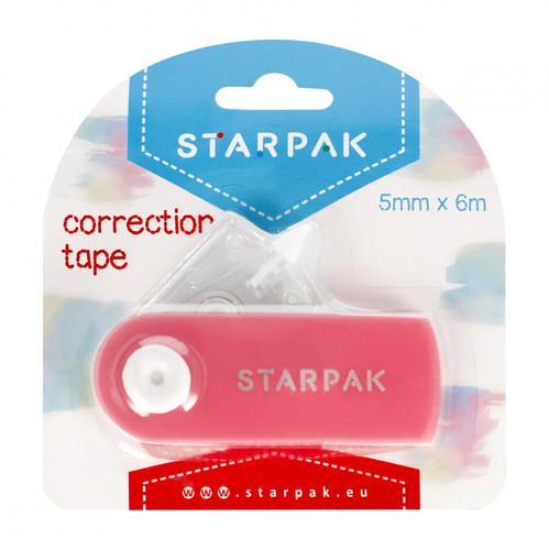 Starpak Correction Tape 5mm x 6m, dark pink