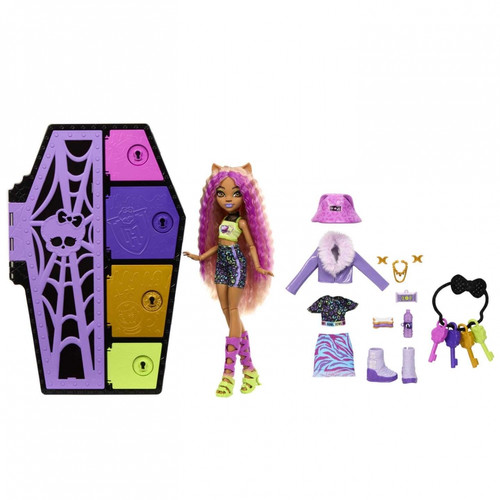 Monster High Skulltimate Secrets Clawdeen Wolf Doll HKY61 S1 4+