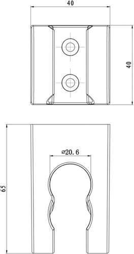 GoodHome Shower Head Holder Cavally, chrome