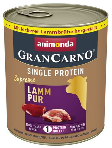 Animonda GranCarno Single Protein Pure Lamb Dog Wet Food 800g