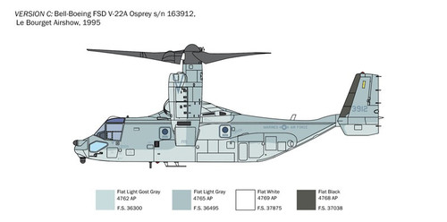 Italeri Plastic Model V-22A Osprey 14+