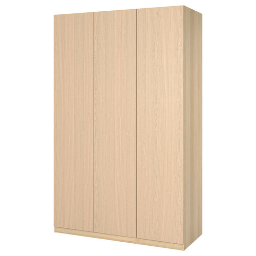 PAX Wardrobe, white stained oak effect, Forsand white stained oak effect, 150x60x236 cm