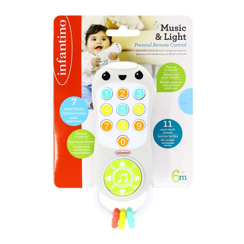 Infantino Pretend Remote Control Music & Light 6m+