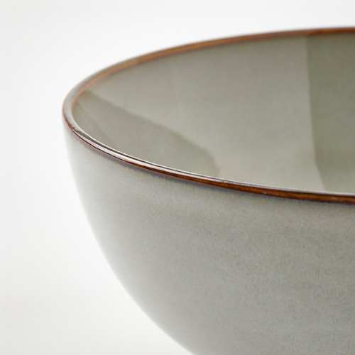 GLADELIG Bowl, grey, 19 cm