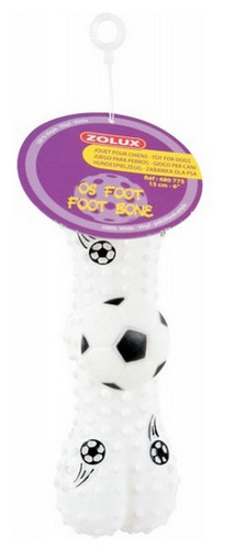 Zolux Vinyl Dog Toy Football Bone 15cm