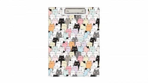 Clipboard File Folder PVC A4 Cats