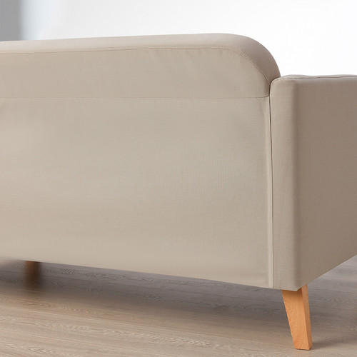 LINANÄS 3-seat sofa, with chaise longue/Vissle beige