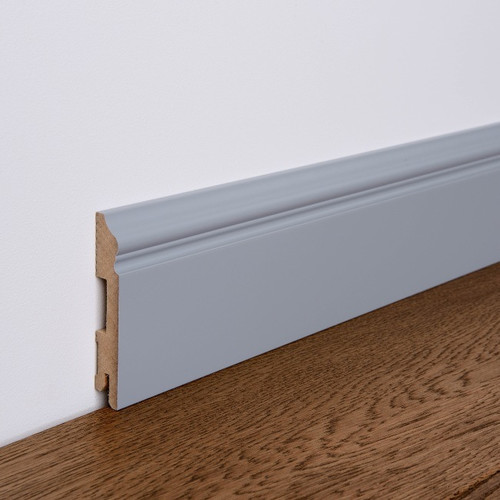 MDF Skirting Board Foge LB3 100 200 x 10 x 1.6 cm, semi-matt grey