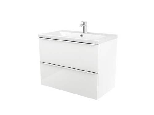 GoodHome Nira White Countertop Basin 81cm