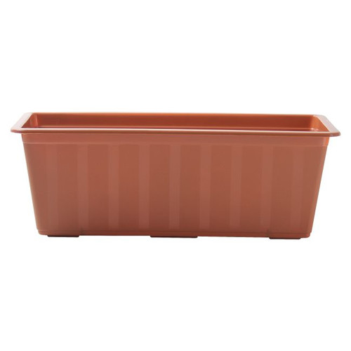 Balcony Plant Pot Box 40 cm, terracotta