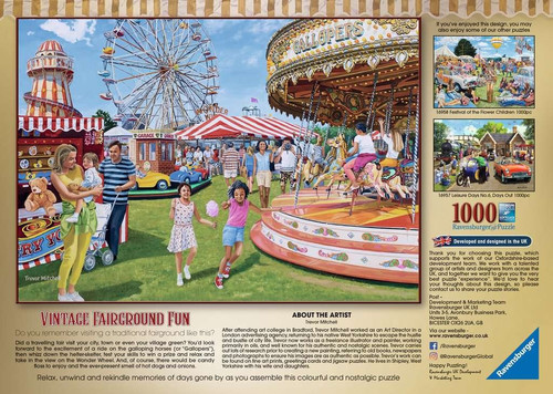 Ravensburger Jigsaw Puzzle Vintage Fairground Fun 1000pcs 14+