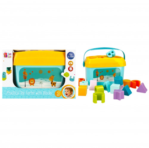 Bam Bam Practical Toy Sorter with Blocks 12m+