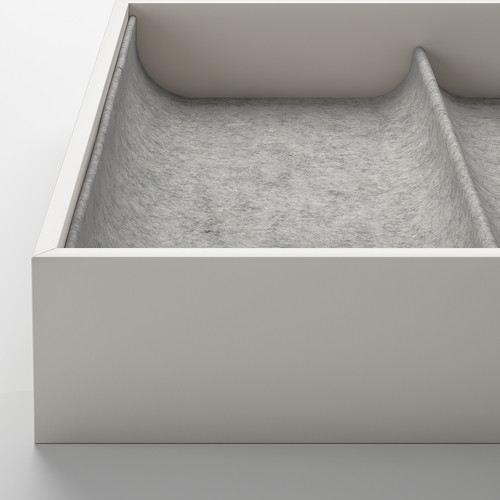 KOMPLEMENT Pull-out tray with insert, white, 100x58 cm