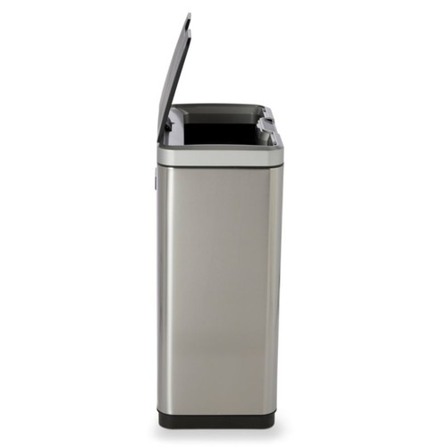 Cooke & Lewis Drosera Rectangular Sensor Bin 45l, brushed stainless steel