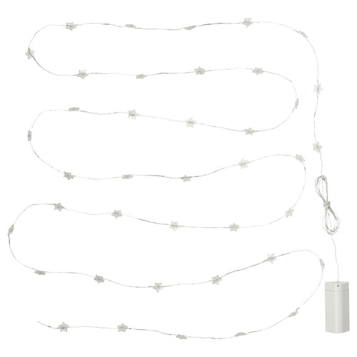 FRÖJDA LED lighting chain with 40 lights, battery-operated mini/star