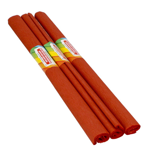 Crepe Paper 50x200cm 10pcs, light brown