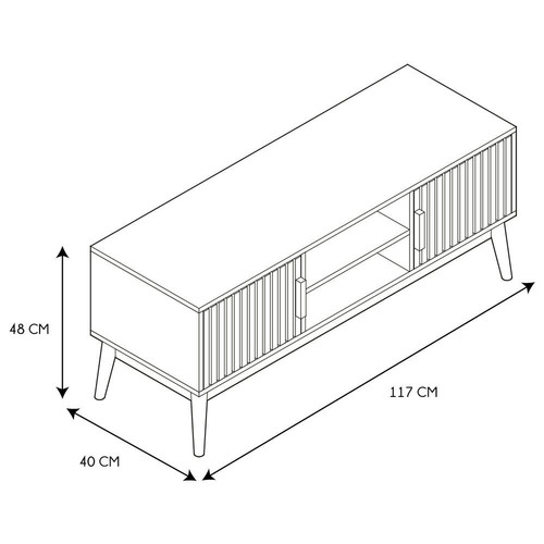 TV Bench Cabinet Klaus, natural