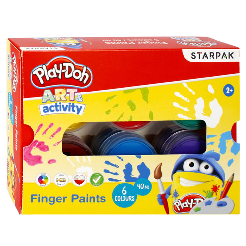 Finger Paints 6 Colours Art & Activity Play-Doh 2+