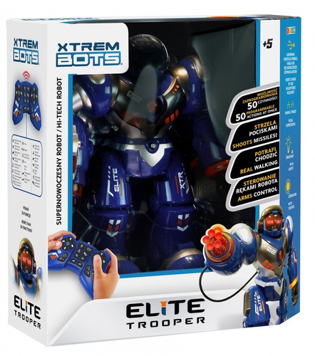 Xtrem Bots Interactive Robot Elite Trooper for Learning and Programming +5