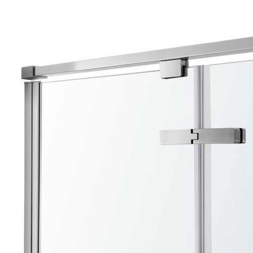 GoodHome Shower Enclosure Cabin Ezili 80 x 80 cm, chrome/transparent