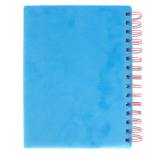 Plush Spiral Notebook Flower