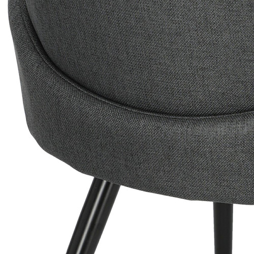 Upholstered Chair Labby, dark grey