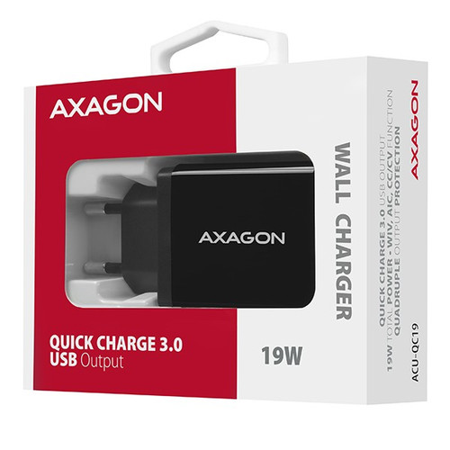 AXAGON Wall Charger EU Plug 1x QC3.0/AFC/FCP ACU-QC19
