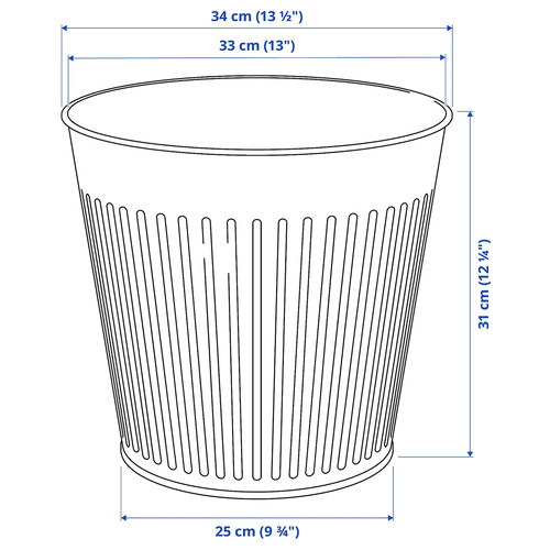 CITRONMELISS Plant pot, in/outdoor/anthracite, 32 cm