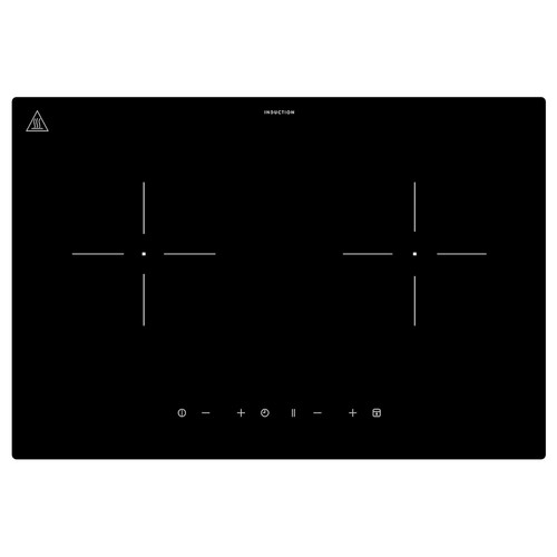 LAGAN Induction hob, plug-in 2 zones/black