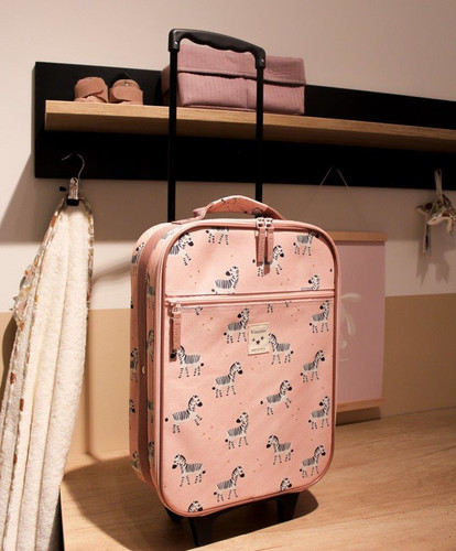 Kidzroom Trolley Suitcase Current Legend Zebra, pink