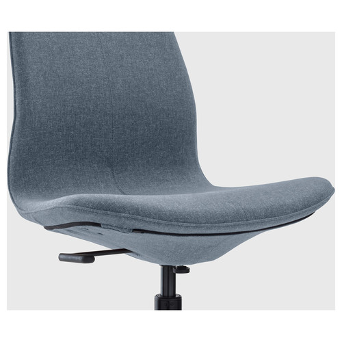 LÅNGFJÄLL Office chair, Gunnared blue/black, 68x68 cm