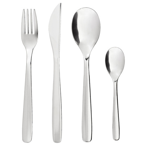 MOPSIG 16-piece flatware set, stainless steel