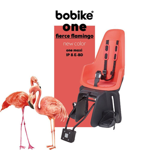 Bobike Bicycle Seat One Maxi up to 22kg, frame mount, fierce flamingo