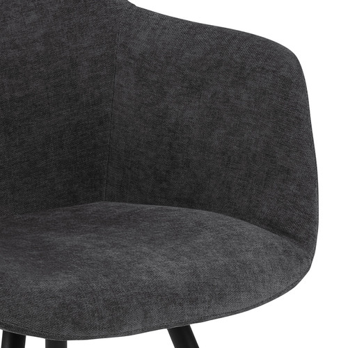 Upholstered Chair Noella, dark grey