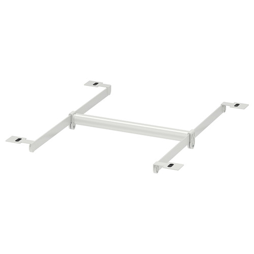 HJÄLPA Clth rail+2 susp rail+2 pck fitting, adjustable/white, 30-47x55 cm