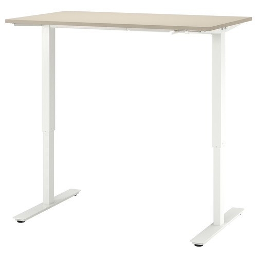 TROTTEN Table top, beige, 120x70 cm