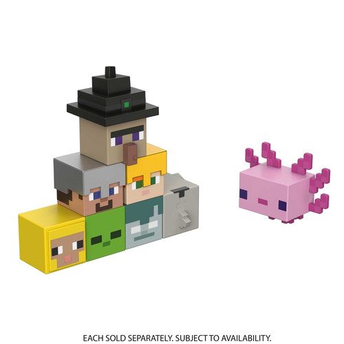 Minecraft Toys Mob Head Minis Collectible Figure HDV64 1pc, assorted, 6+