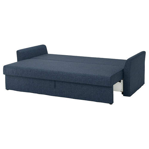 HOLMSUND 3-seat sofa bed, Kilanda dark blue