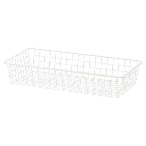 HJÄLPA Wire basket, white, 80x40 cm